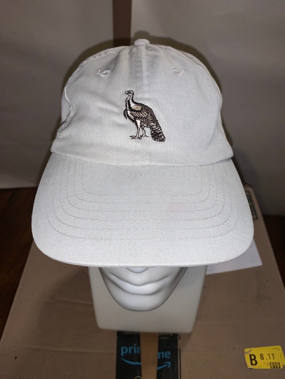 Wild Turkey Embroidered White Head Shotz KC Caps Adjustable Dad Hat